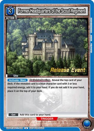 Former Headquarters of the Scout Regiment (UEPR/AOT-1-028) - UE10BT Attack on Titan Release Event Cards