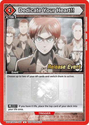 Dedicate Your Heart!! (UEPR/AOT-1-097) - UE10BT Attack on Titan Release Event Cards