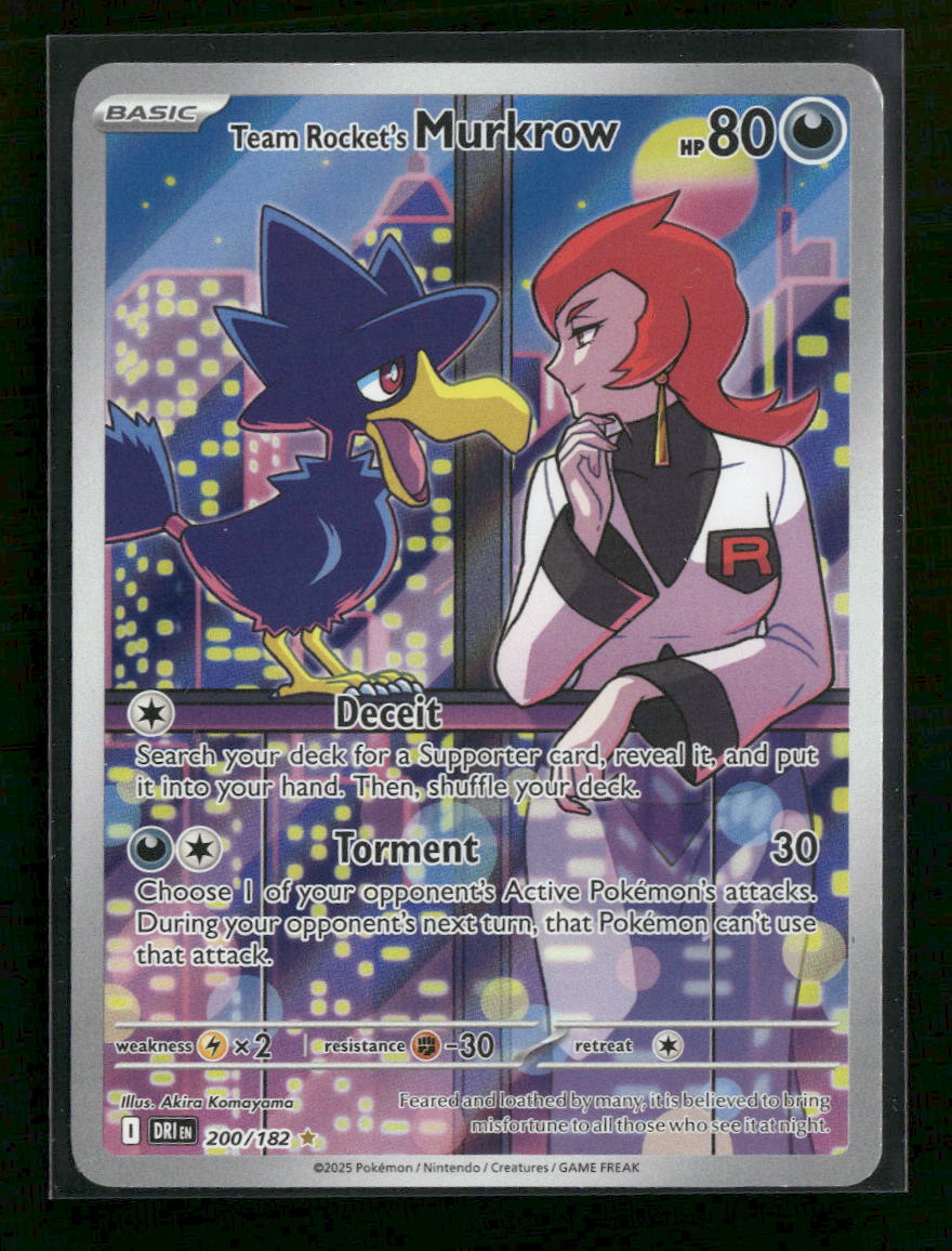 SV10: Destined Rivals Team Rocket's Murkrow #200/182