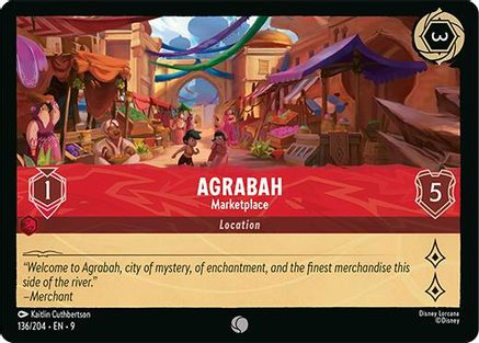 Agrabah - Marketplace (136/204) - Fabled Cold Foil