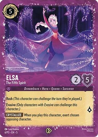 Elsa - The Fifth Spirit (6) - Disney Lorcana Promo Cards Holofoil