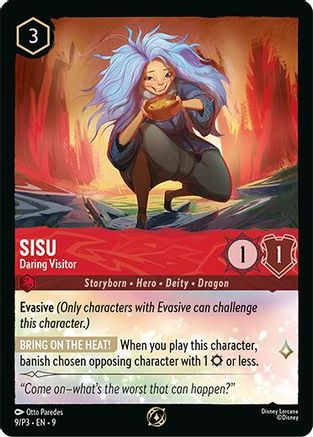 Sisu - Daring Visitor (9) - Disney Lorcana Promo Cards Cold Foil