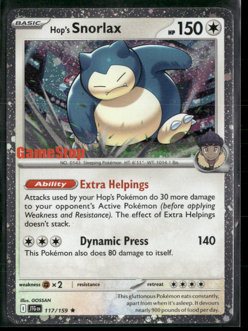 Miscellaneous Cards & Products Hop's Snorlax #117/159