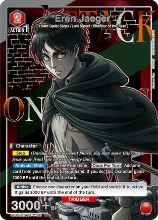 Eren Jaeger (091) (R*) (UE10BT/AOT-1-091) - UE10BT Attack on Titan Foil
