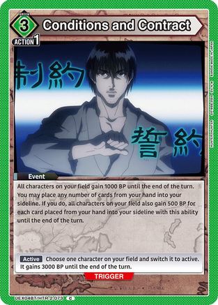 Conditions and Contract (UEX04BT/HTR-2-073) - UEX04BT HUNTER X HUNTER Vol2