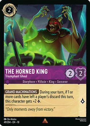 The Horned King - Triumphant Ghoul (49/204) - Whispers in the Well Cold Foil