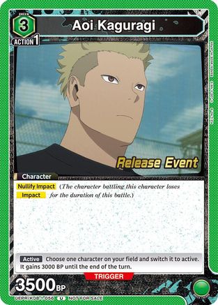 Aoi Kaguragi (056) (UEPR/KJ8-1-056) - UE12BT Kaiju No 8 Release Event Cards