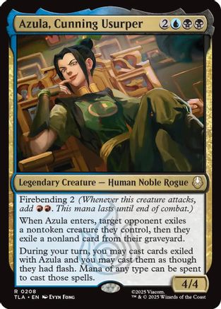 Azula, Cunning Usurper (TLA-208) - Avatar: The Last Airbender Foil
