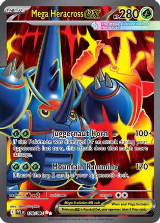 Mega Heracross ex 108/094 - ME02 Phantasmal Flames Holofoil