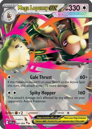 Mega Lopunny ex 084/094 - ME02 Phantasmal Flames Holofoil