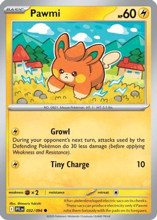 Pawmi 032 - ME02 Phantasmal Flames Reverse Holofoil