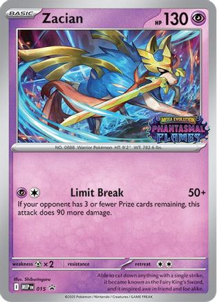 Zacian (Prerelease) 015 - ME Mega Evolution Promo Holofoil