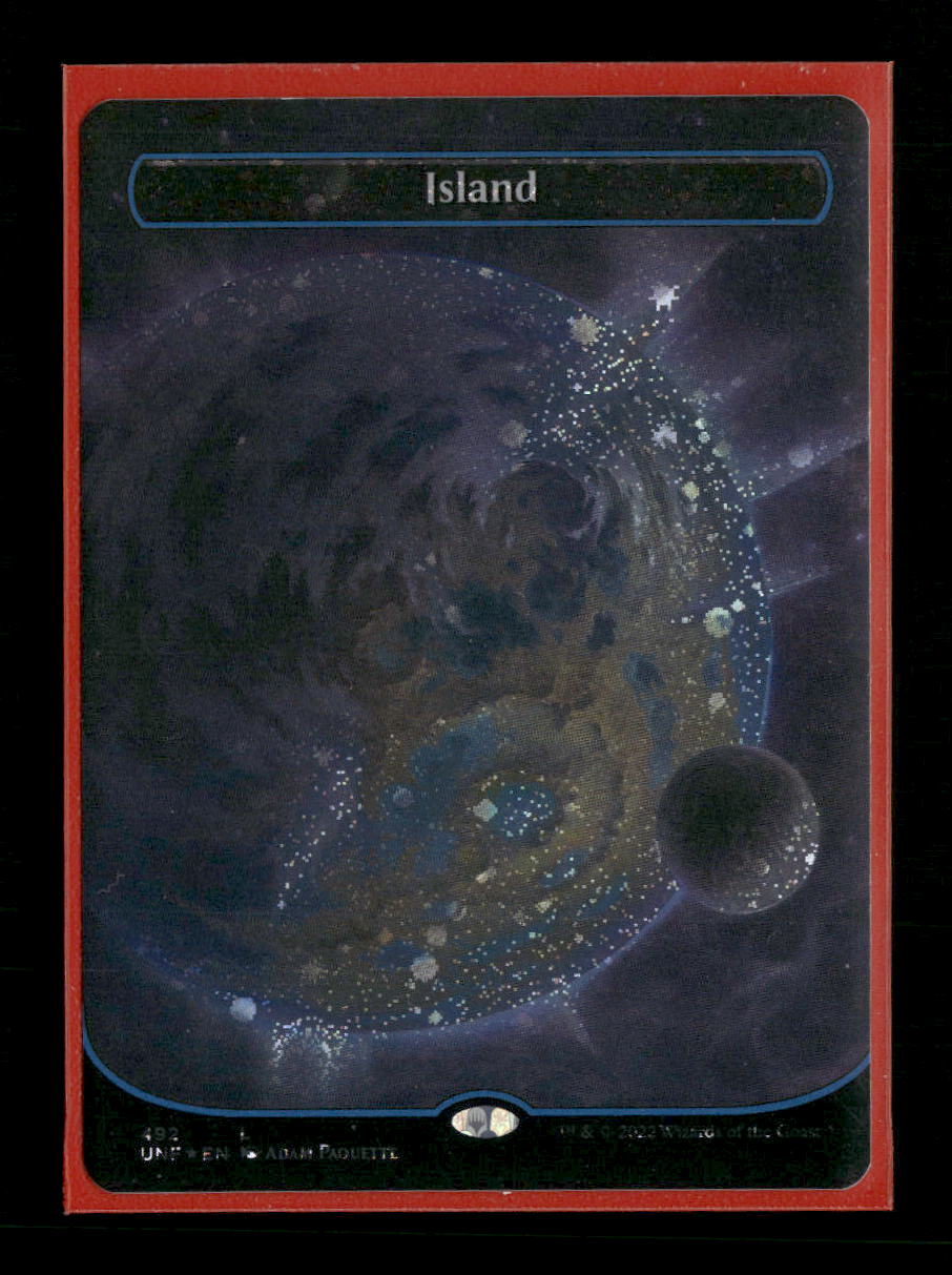 Unfinity Island (492) (Borderless) (Galaxy Foil) #492