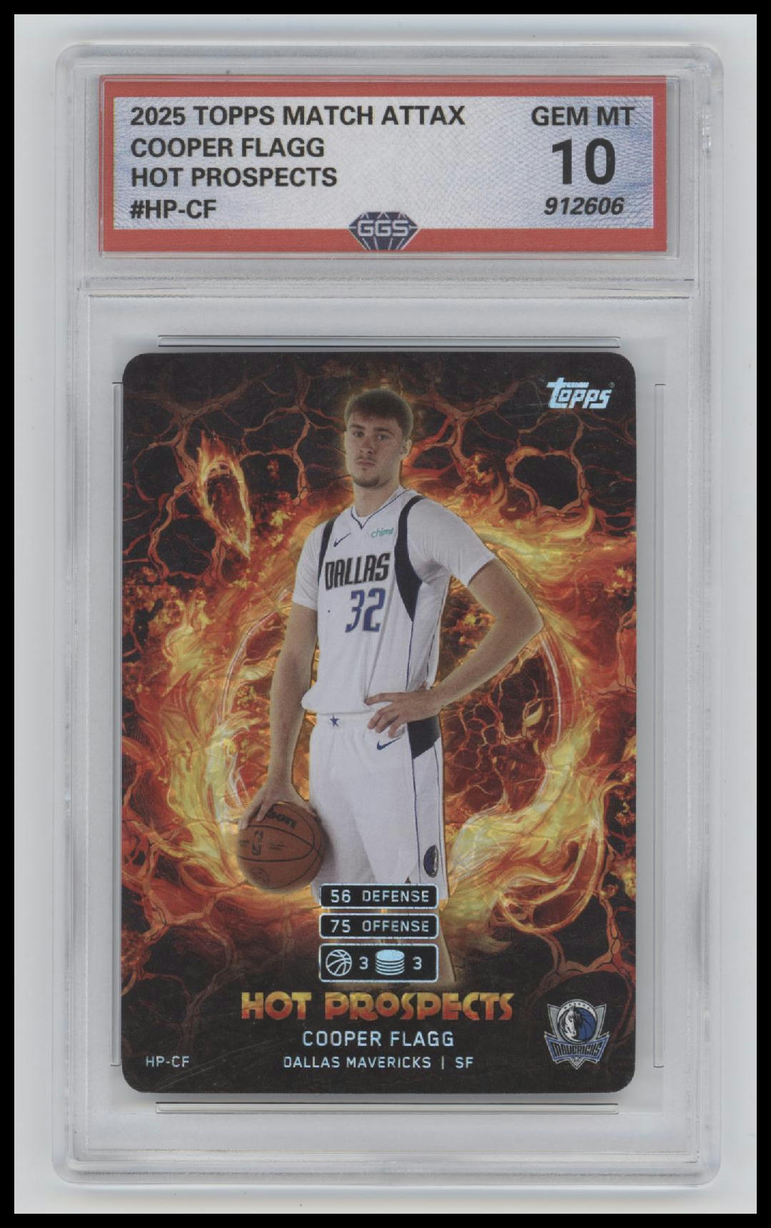 2025-26 Topps Match Attax Hot Prospects Cooper Flagg 10 GGS #HP-CF