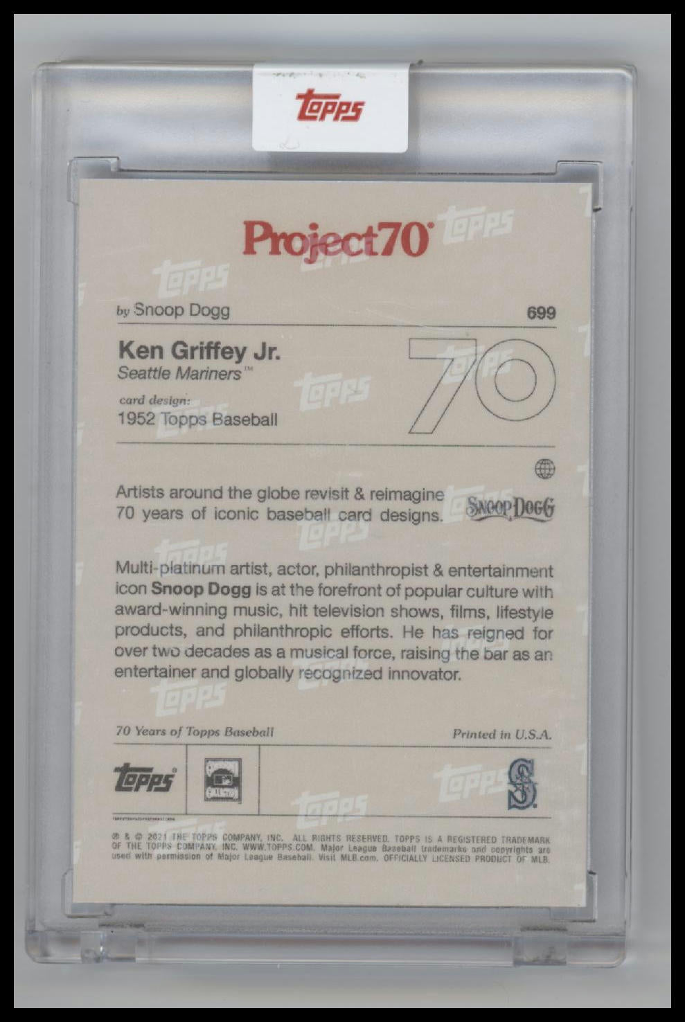2021-22 Topps Project70 Ken Griffey Jr. #699 Encased