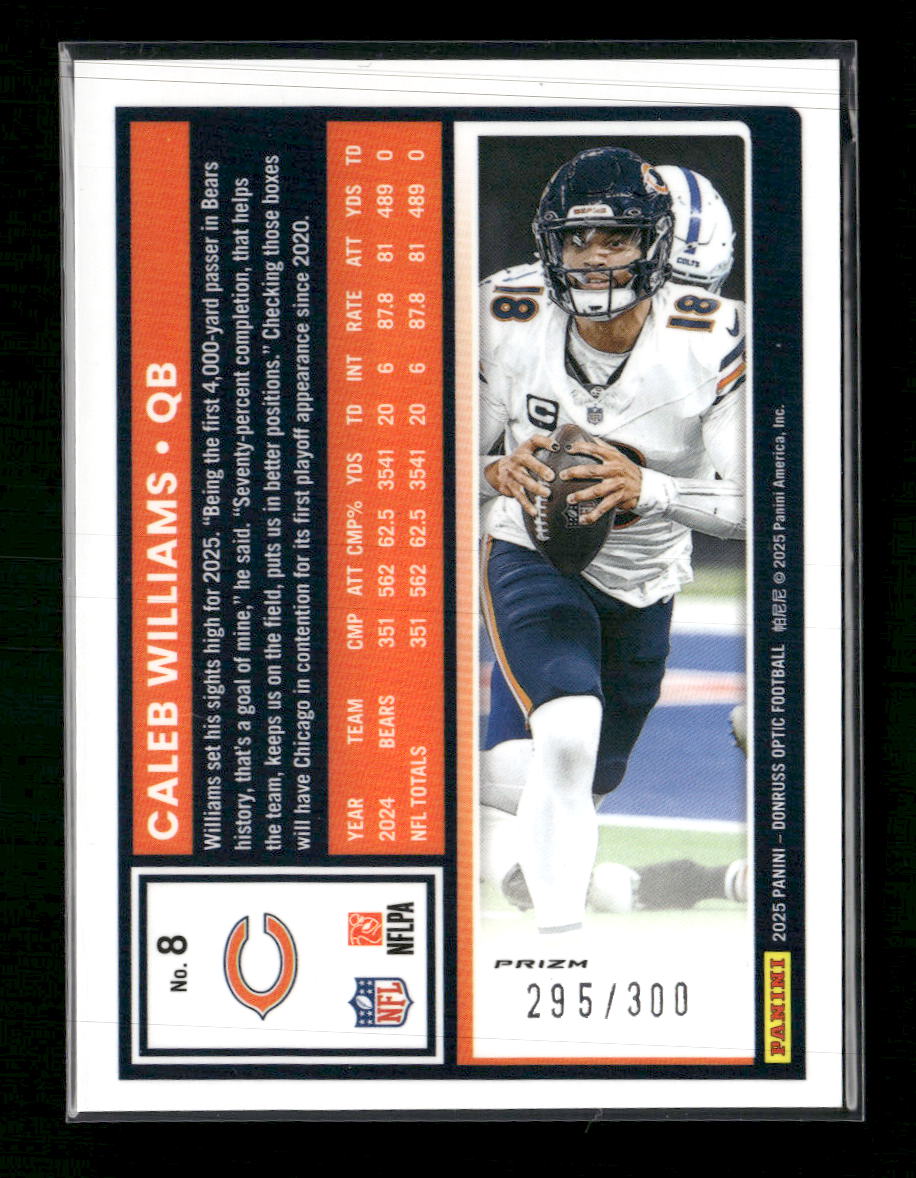 2025 Donruss Optic Wave Caleb Williams #/300 #8