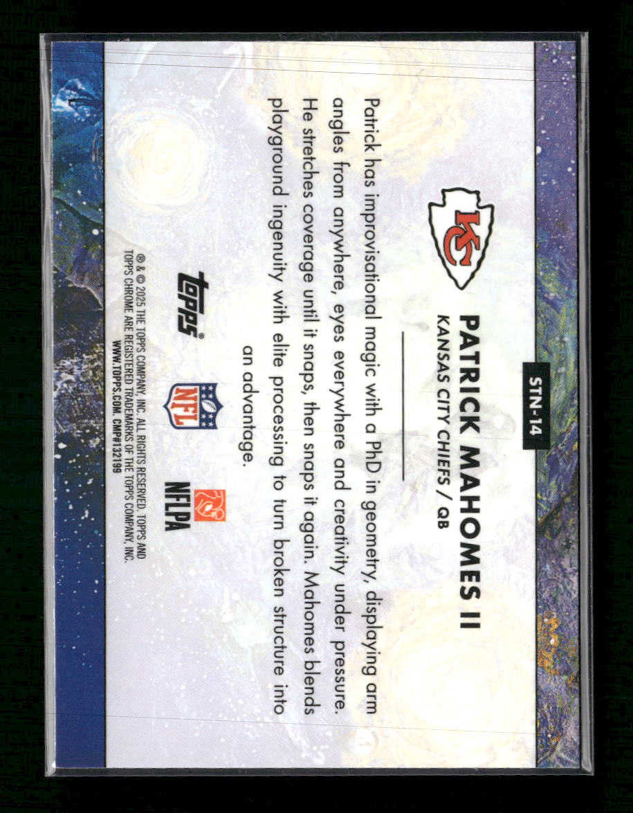 2025 Topps Chrome Cosmic Stars in the Night Patrick Mahomes II #STN-14