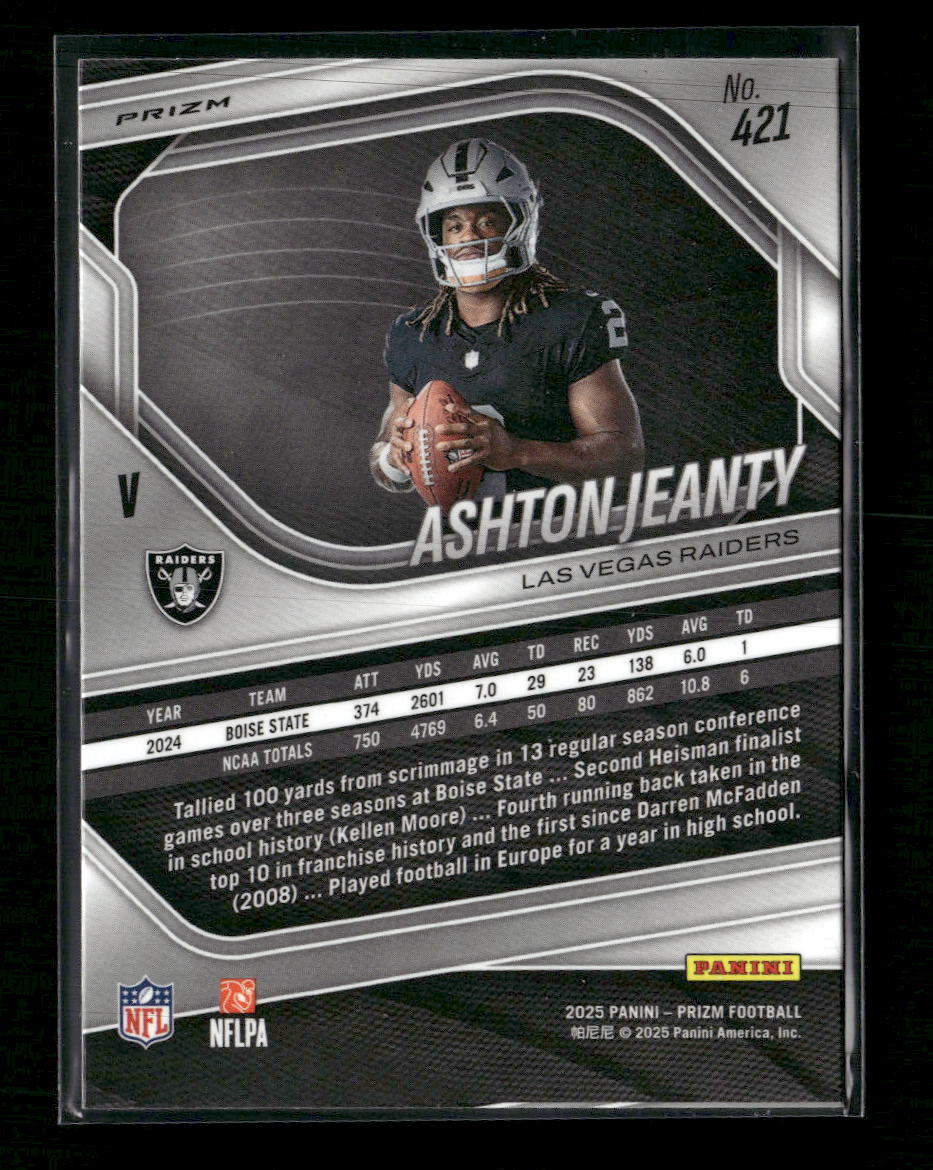 2025 Panini Prizm Silver Ashton Jeanty #421
