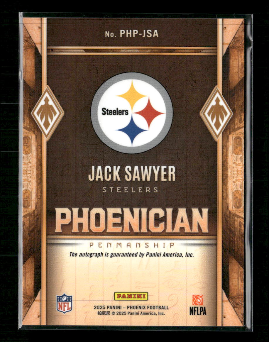 2025 Panini Phoenix Phoenician Penmanship Jack Sawyer Auto #PHP-JSA
