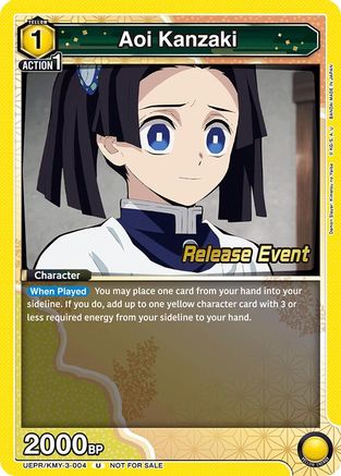 Aoi Kanzaki (UEPR/KMY-3-004) - UEX05BT Demon Slayer Kimetsu no Yaiba Vol2 Release Event Cards