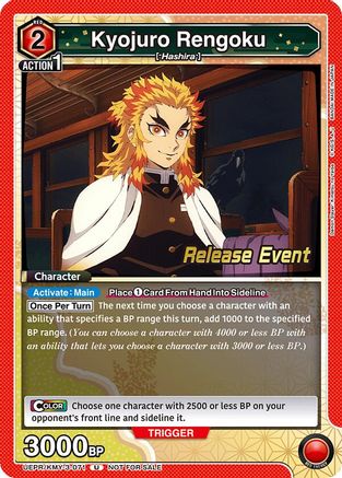 Kyojuro Rengoku (071) (UEX05BT/KMY-3-071) - UEX05BT Demon Slayer Kimetsu no Yaiba Vol2 Release Event Cards