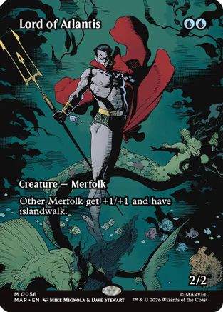 Lord of Atlantis (Borderless) (MAR-056) - Marvel Universe Eternal-Legal Foil