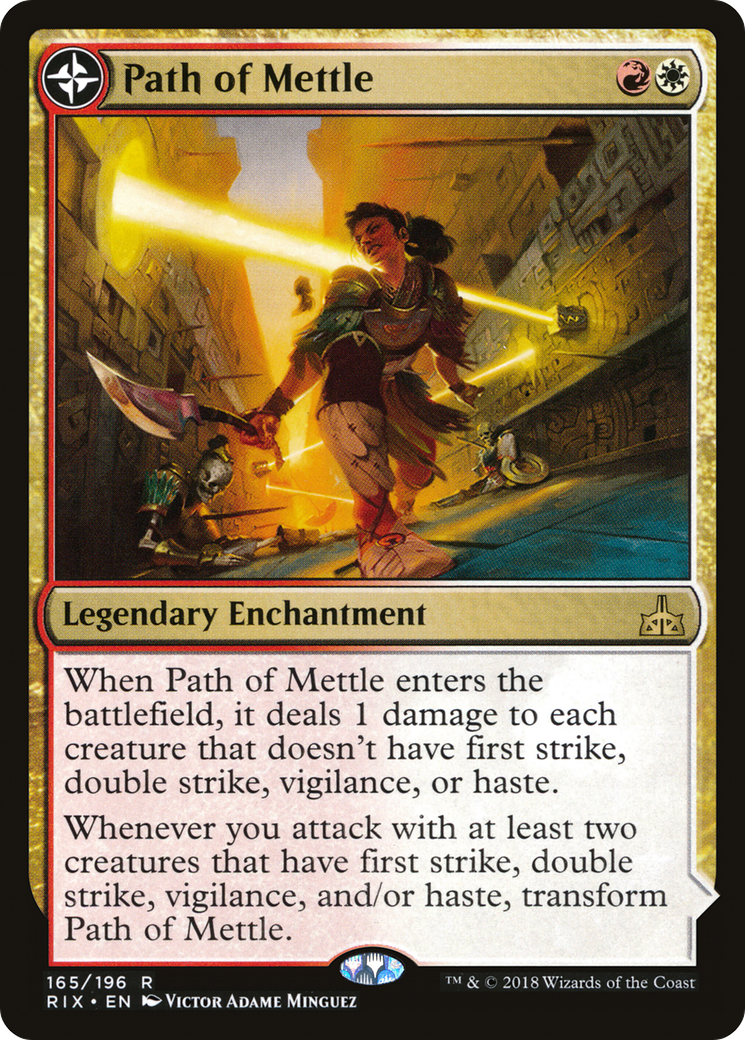 Path of Mettle // Metzali, Tower of Triumph (RIX-165) - Rivals of Ixalan: (compasslanddfc) Foil