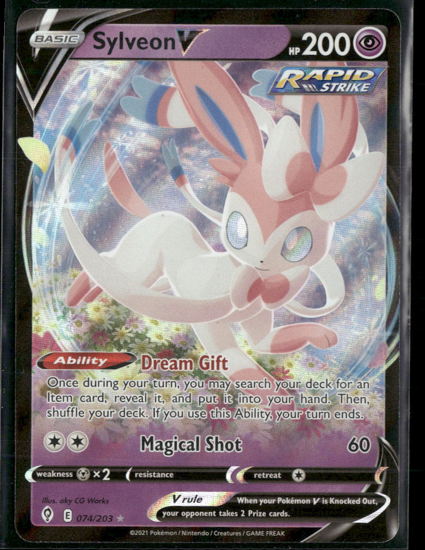 SWSH07: Evolving Skies Sylveon V #074/203