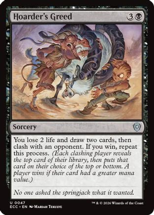 Hoarder's Greed (ECC-047) - Commander: Lorwyn Eclipsed