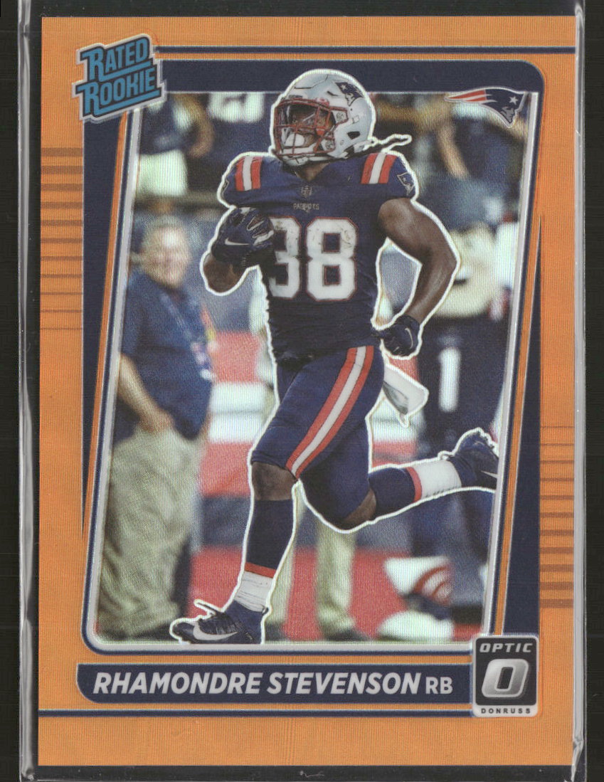 2021 Donruss Optic Orange Rhamondre Stevenson Rookie #/199 #237