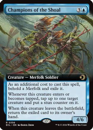 Champions of the Shoal (Extended Art) (ECL-356) - Lorwyn Eclipsed