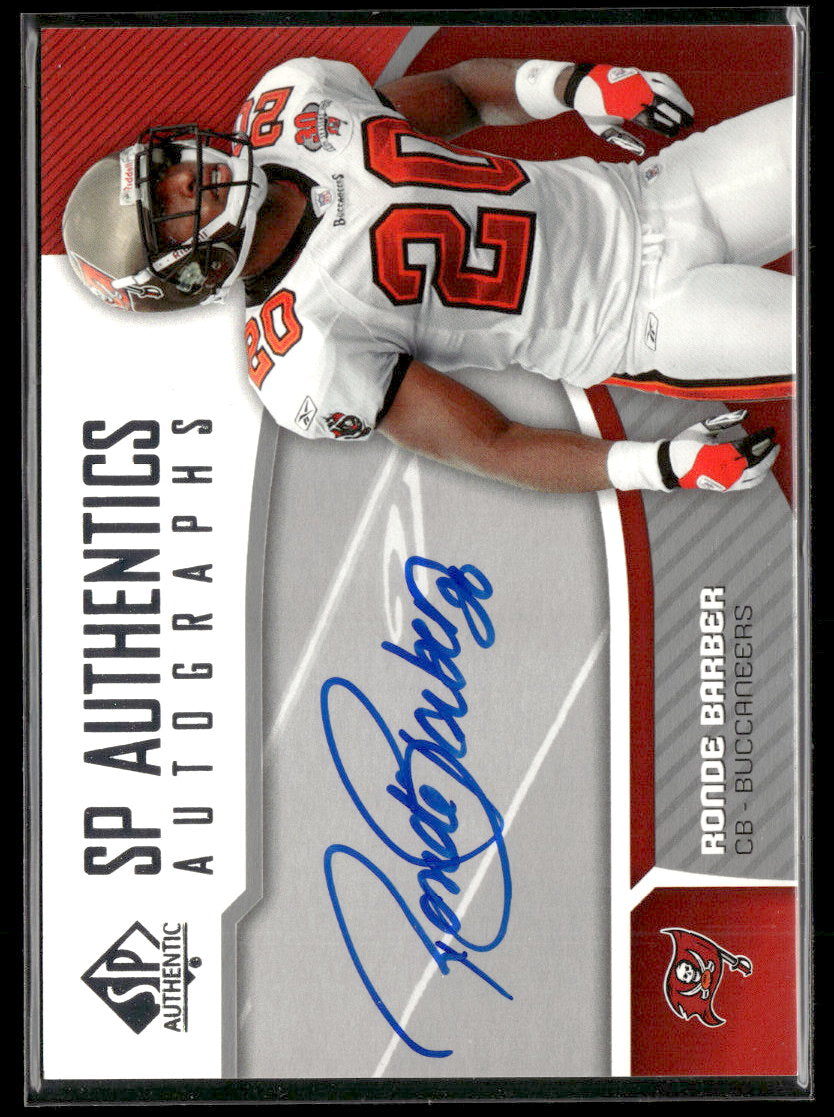 2006 SP Authentic Autographs Ronde Barber Auto #SP-RB