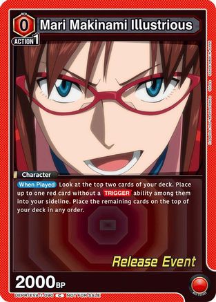 Mari Makinami Illustrious (090) (UEPR/EVA-1-090) - UE15BT Evangelion New Theatrical Edition Release Event Cards