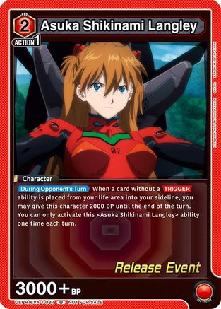 Asuka Shikinami Langley (087) (UEPR/EVA-1-087) - UE15BT Evangelion New Theatrical Edition Release Event Cards