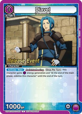Diavel (UEPR/SAO-2-050) - UEX06BT Sword Art Online Vol2 Release Event Cards