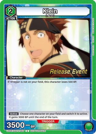 Klein (065) (UEPR/SAO-2-065) - UEX06BT Sword Art Online Vol2 Release Event Cards