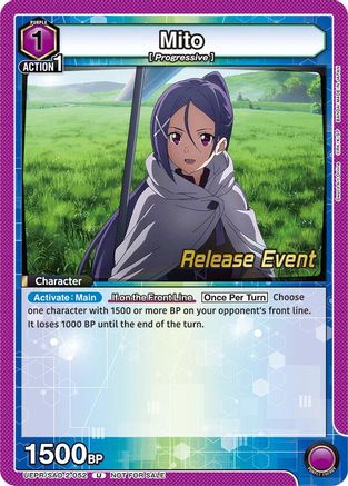 Mito (052) (UEPR/SAO-2-052) - UEX06BT Sword Art Online Vol2 Release Event Cards
