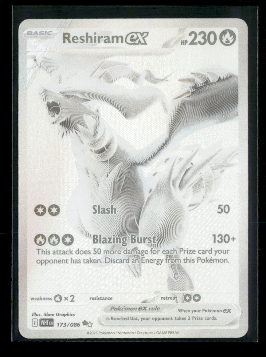 SV: White Flare Reshiram ex #173/086 *Damaged*