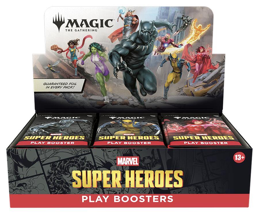 Magic: The Gathering Marvel Super Heroes Play Booster Display (30 Packs)