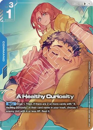 A Healthy Curiosity (R+) (GD03-101) - Steel Requiem Holofoil