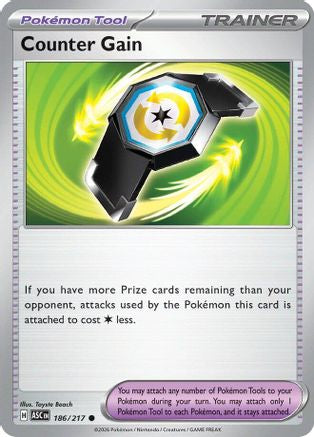 Counter Gain 186/217 - ME Ascended Heroes Reverse Holofoil