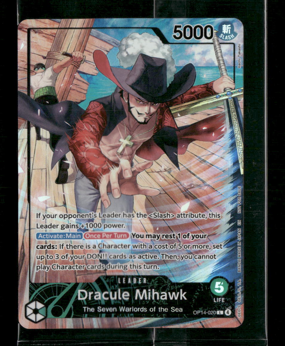 PSA Promo Dracule Mihawk Sealed #OP14-020