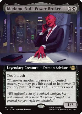 Madame Null, Power Broker (Extended Art) (TMT-265) - Teenage Mutant Ninja Turtles Foil