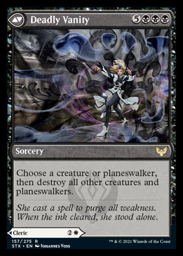 Selfless Glyphweaver // Deadly Vanity (STX-157) - Strixhaven: School of Mages Foil