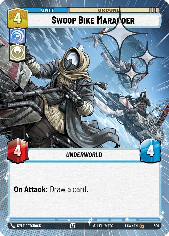 Swoop Bike Marauder (371) (Hyperspace Foil) (371) [A Lawless Time]