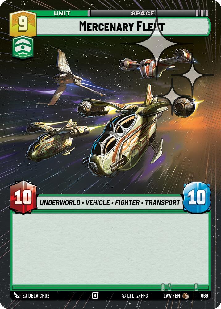 Mercenary Fleet (428) (Hyperspace Foil) (428) [A Lawless Time]