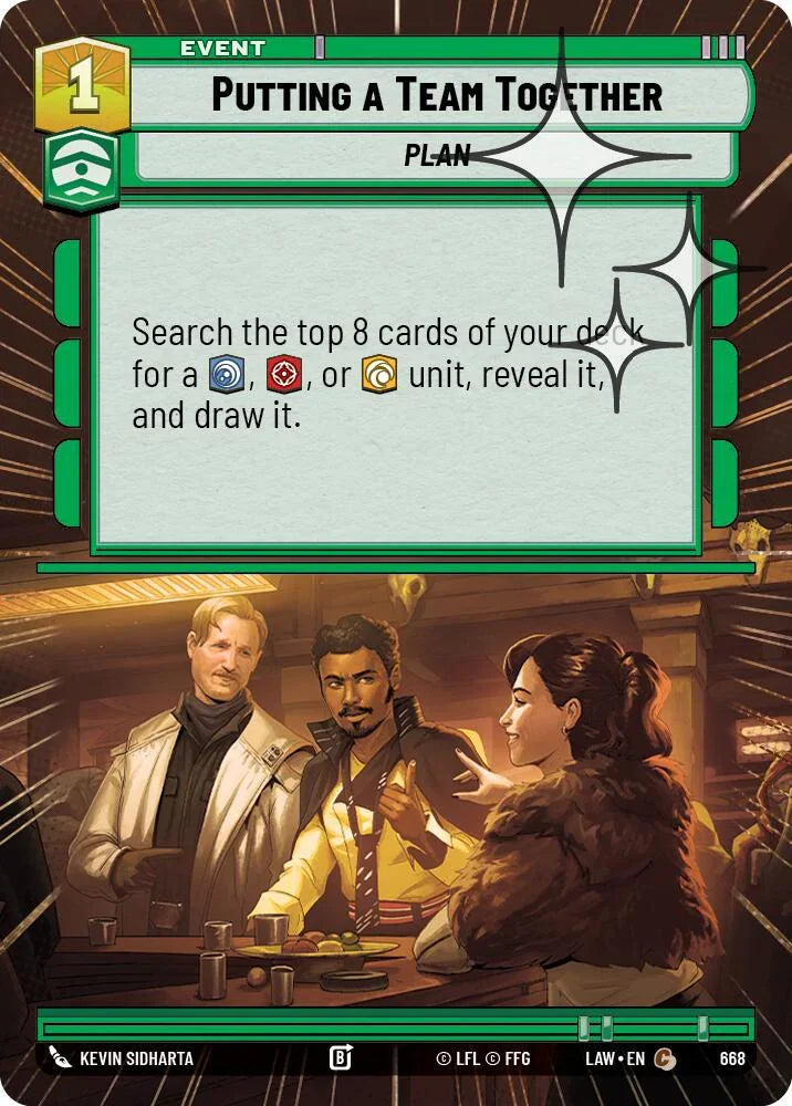 Putting a Team Together (430) (Hyperspace Foil) (430) [A Lawless Time]