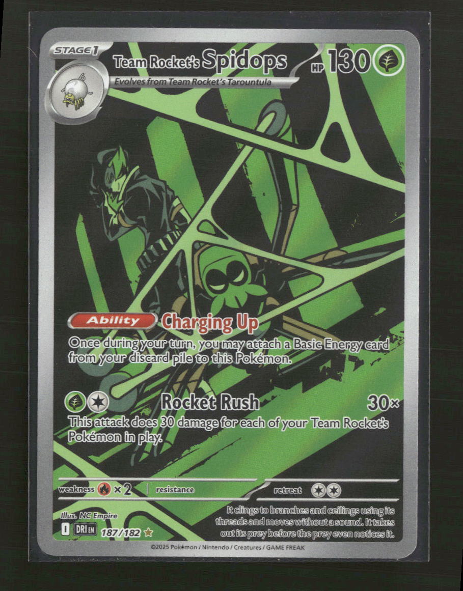 SV10: Destined Rivals Team Rocket's Spidops #187/182