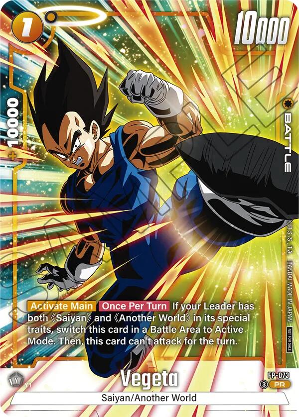 Vegeta (FP-073) (Tournament Pack 10) [Fusion World Tournament Cards]