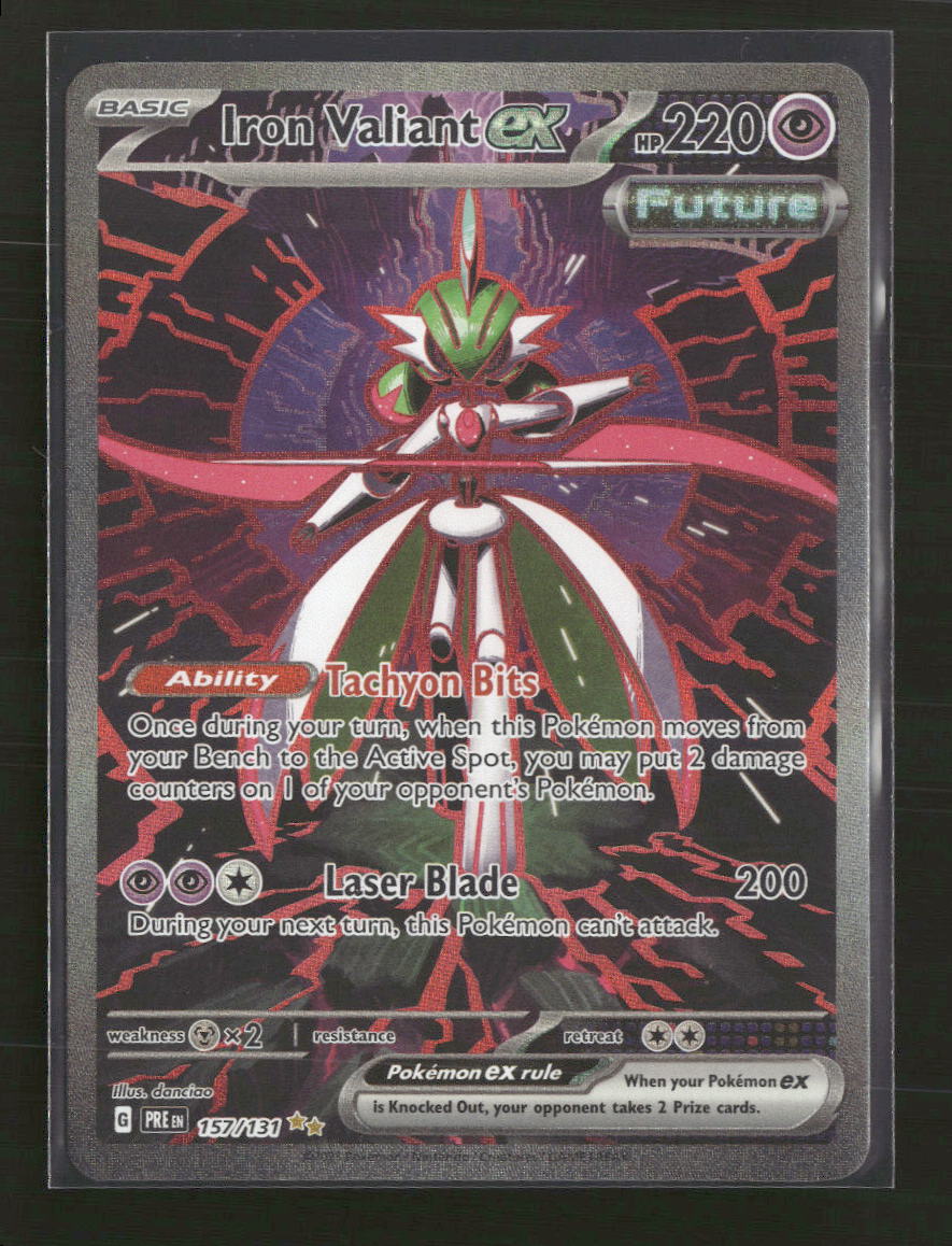 SV: Prismatic Evolutions Iron Valiant ex #157/131